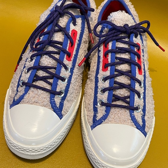 Excellent Condition CONVERSE X RETRO SHERPA STAR PLAYER OX WHITE SWAN/EGRET - Picture 5 of 12